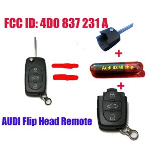 Выкидной Ключ Audi (Ауди) HU66 / 433MHz Европа/ 3 кнопки дистанционного управления ц/з / 4D0 837 231 A ― Автосканеры, оборудование для диагностики автомобилей