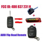 Выкидной Ключ Audi (Ауди) HU66 / 433MHz Европа/ 3 кнопки дистанционного управления ц/з / 4D0 837 231 N
